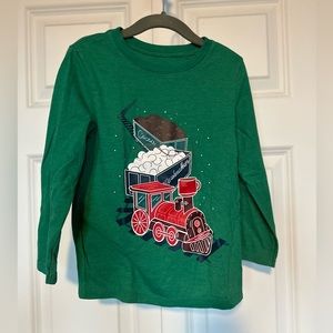 4T Holiday Choo-Choo Long Sleeve Tee